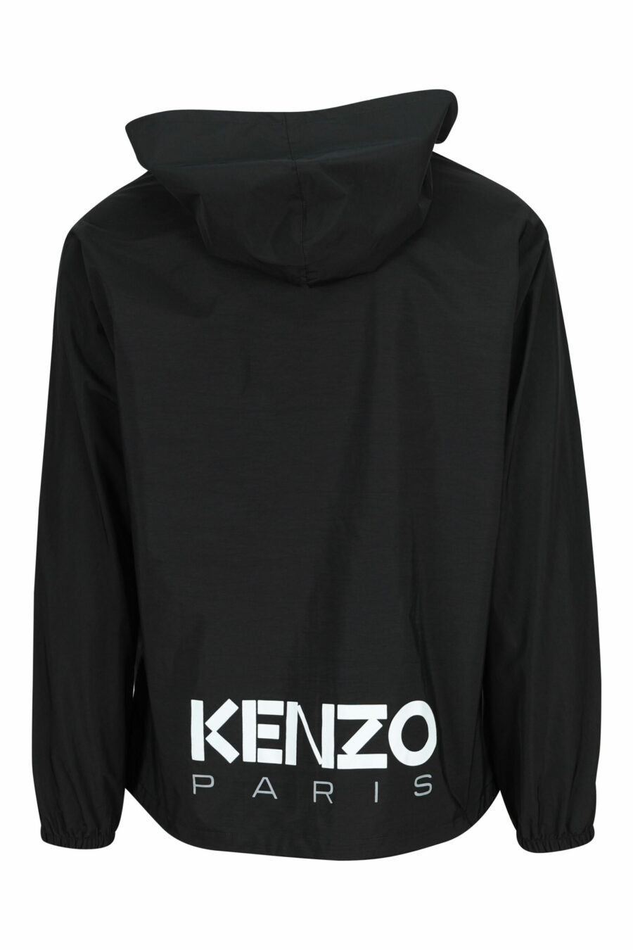 Chaqueta negra con capucha y minilogo "kenzo tag" - 3612230607057 1 scaled