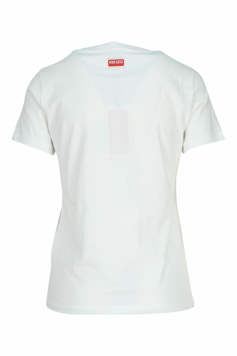 T-shirt blanc avec mini logo "kenzo elephant" - 3612230620117 1 scaled