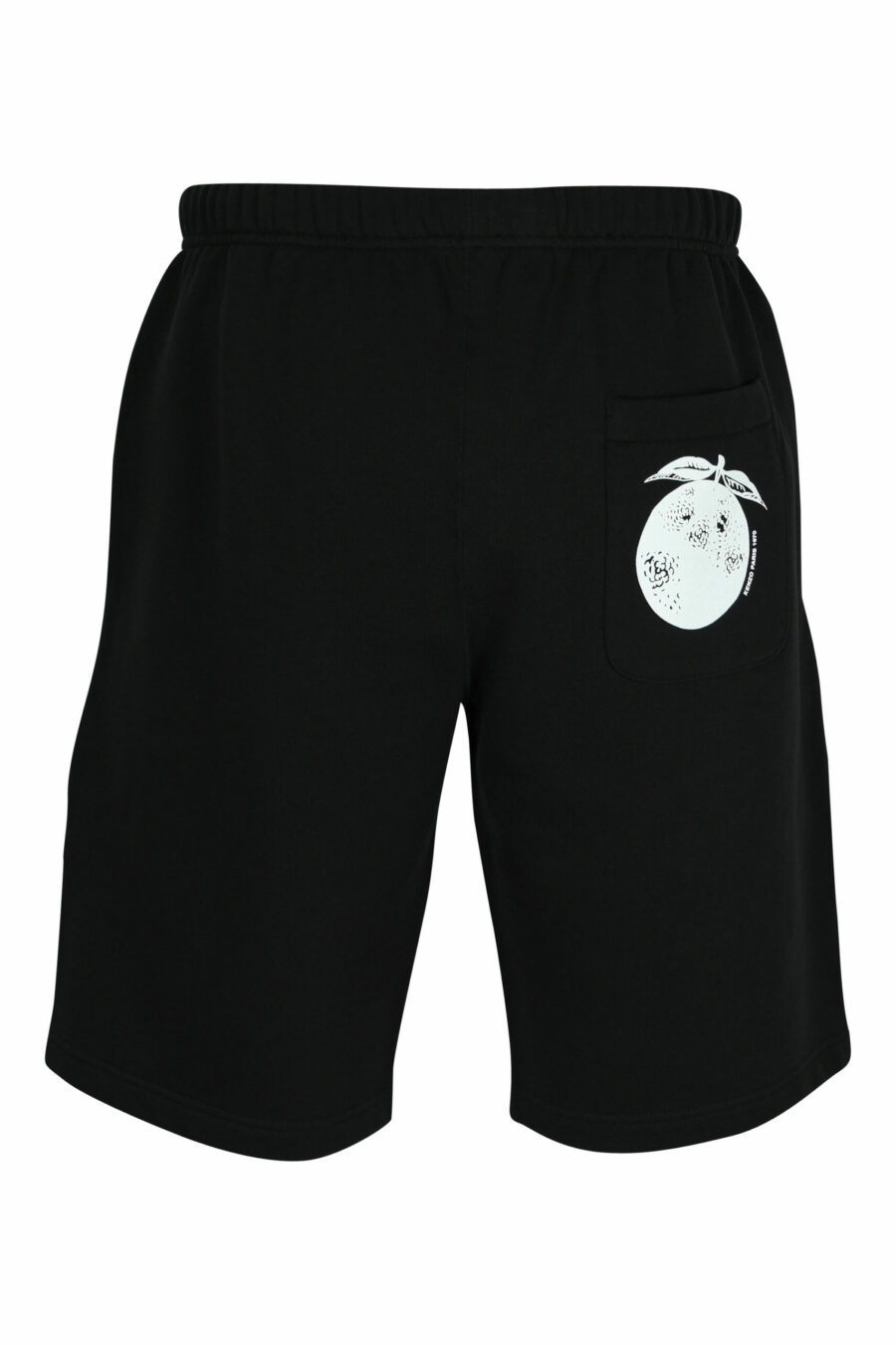 Pantalón de chándal negro corto con minilogo "kenzo orange" - 3612230620872 1 scaled