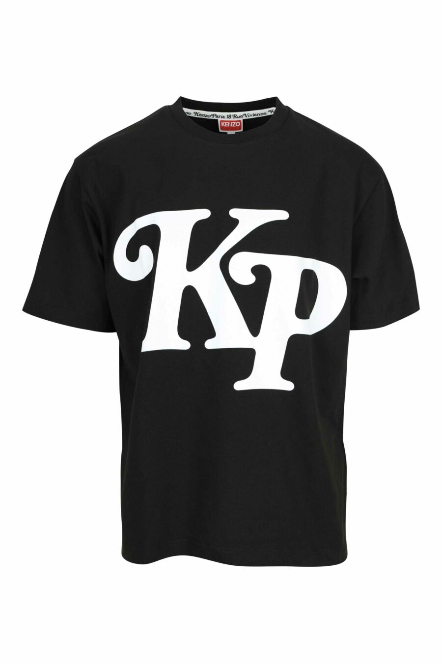 Black oversize T-shirt with maxilogo "kenzo by verdy" - 3612230623798 scaled