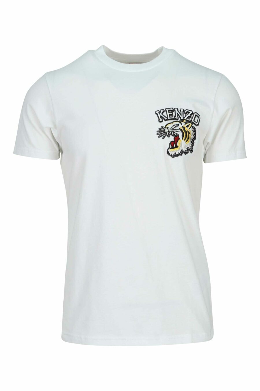 Camiseta blanca "slim" con minilogo tigre - 3612230625013 scaled