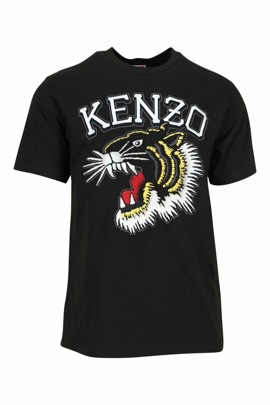 T-shirt preta com maxilogo de tigre multicolorido - 3612230625112 scaled