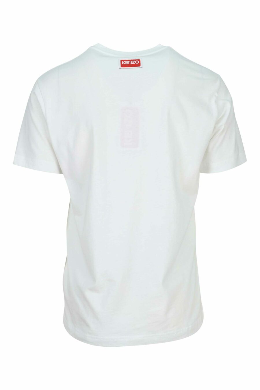 Camiseta blanca con minilogo "kenzo elephant" multicolor - 3612230625297 1 scaled