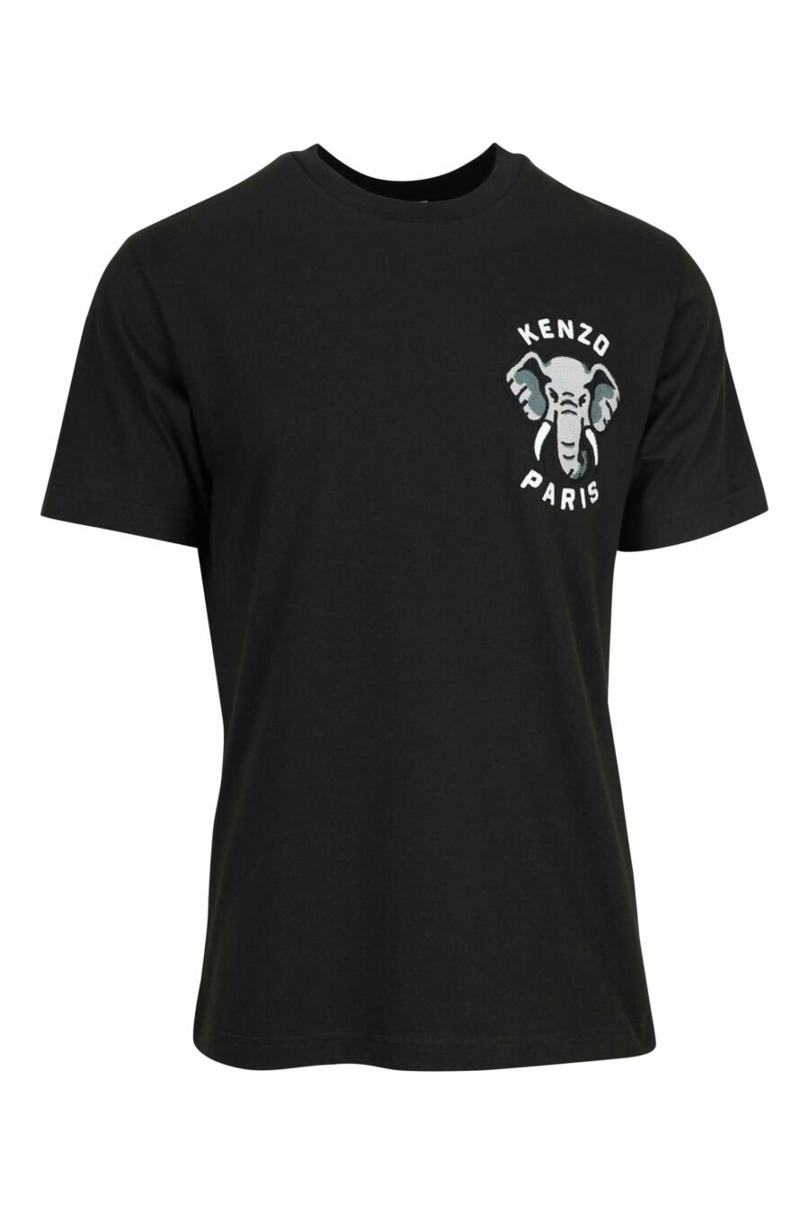 Camiseta negra con minilogo "kenzo elephant" - 3612230625365 scaled