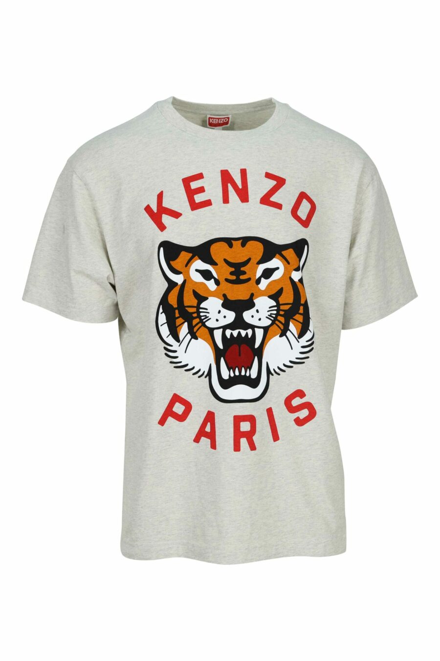 T-shirt cinzenta com maxilogo de tigre - 3612230627857 scaled