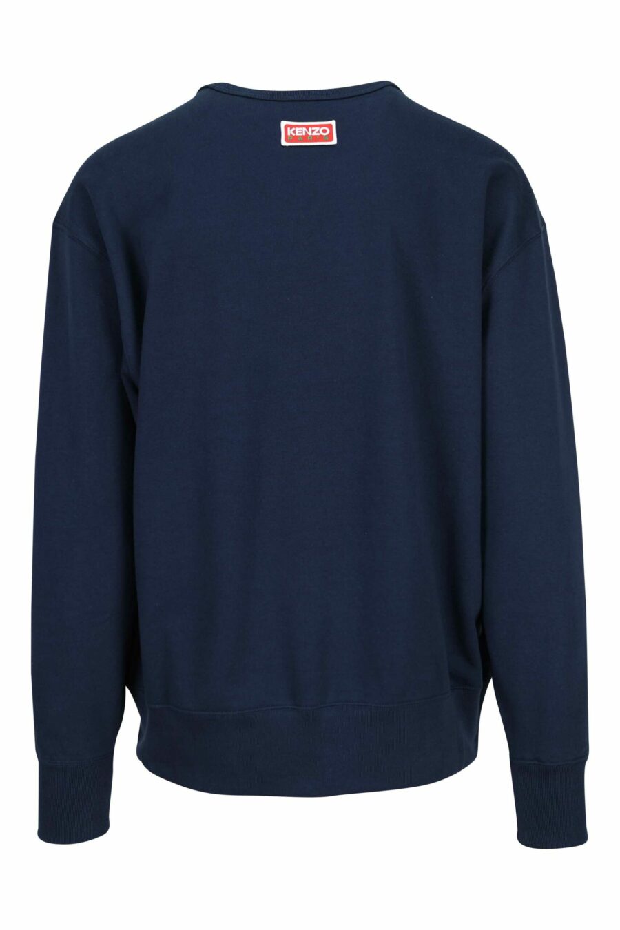 Oversize dark blue sweatshirt with tiger maxilogue - 3612230629783 1 scaled