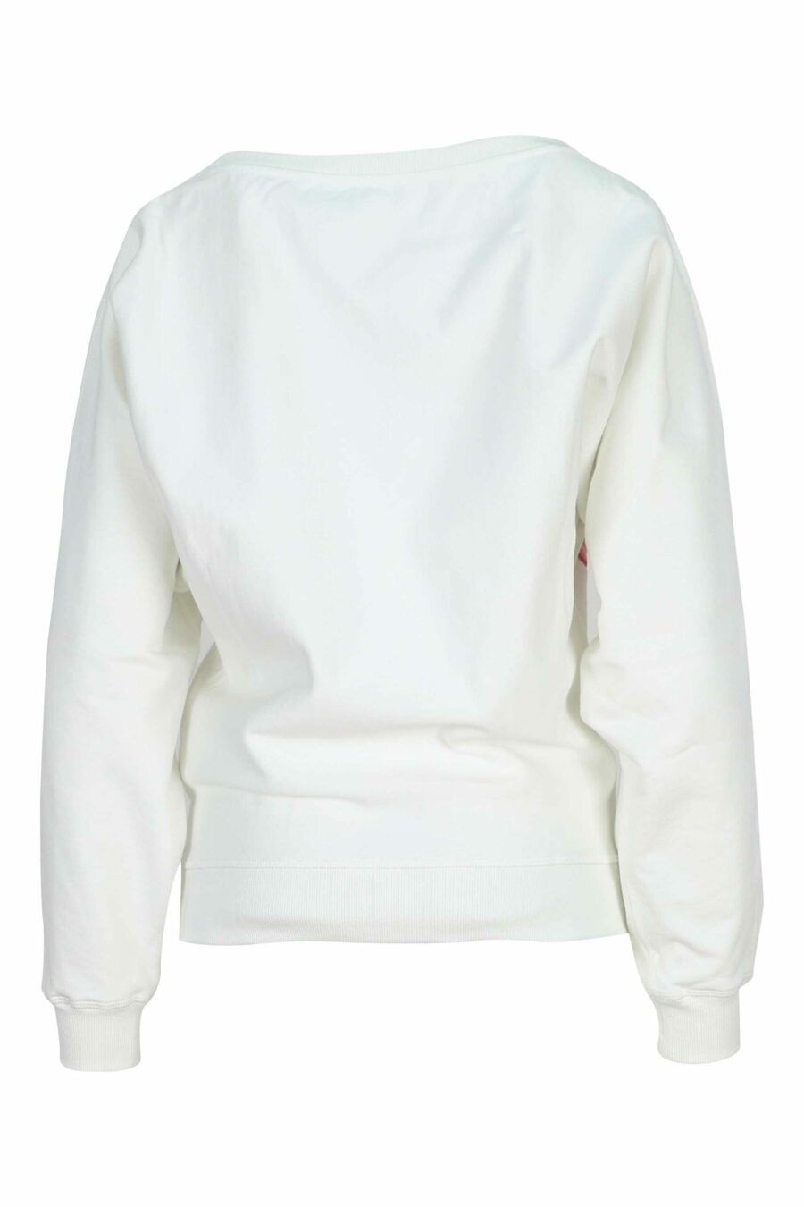 Weißes Sweatshirt mit "kenzo rose" Maxilogo an der Seite - 3612230632318 1 skaliert