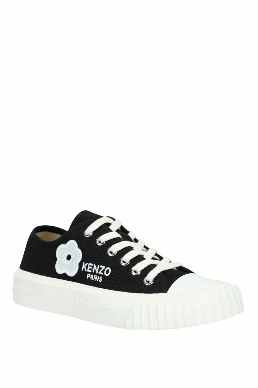 Zapatillas negras "kenzo foxy" con logo "boke flower" blanco - 3612230639430 1 scaled