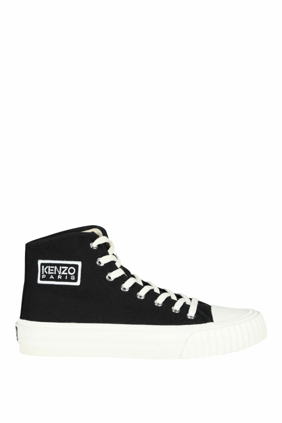 Zapatillas negras altas con logo "kenzo foxy" con logo "tag" - 3612230640009 scaled