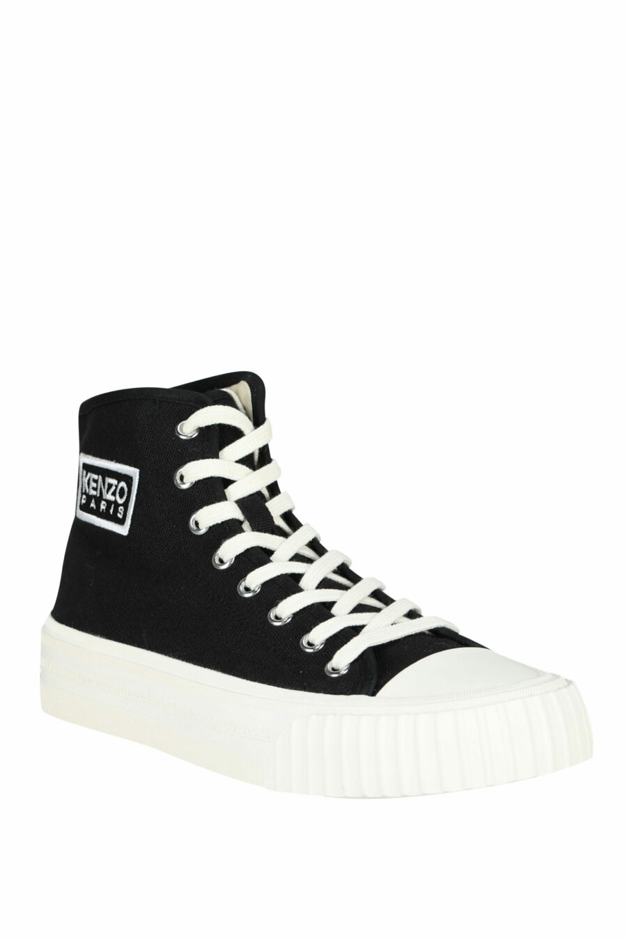 Zapatillas negras altas con logo "kenzo foxy" con logo "tag" - 3612230640009 1 scaled