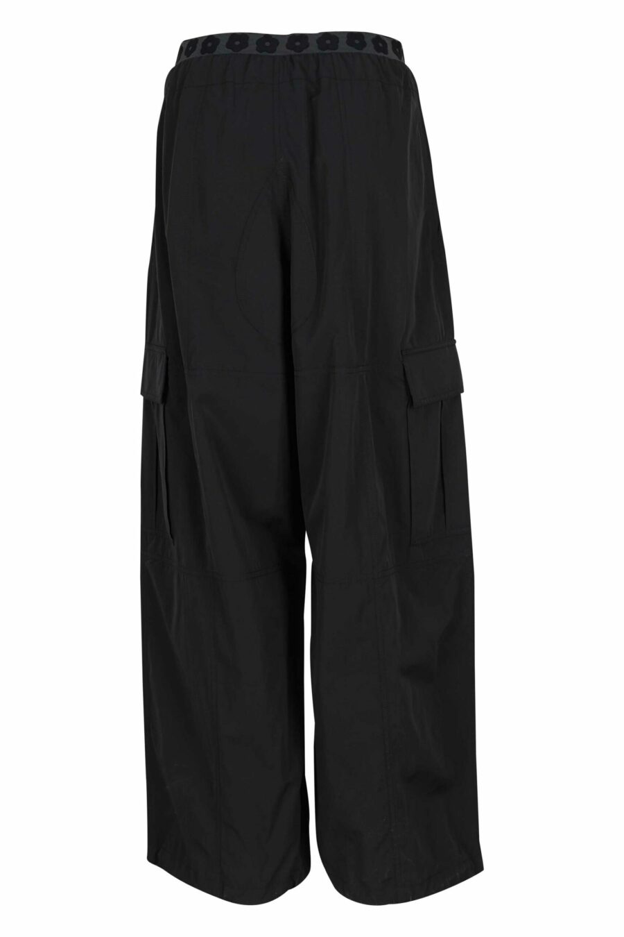 Black cargo trousers with "boke flower" logo - 3612230658301 2 scaled