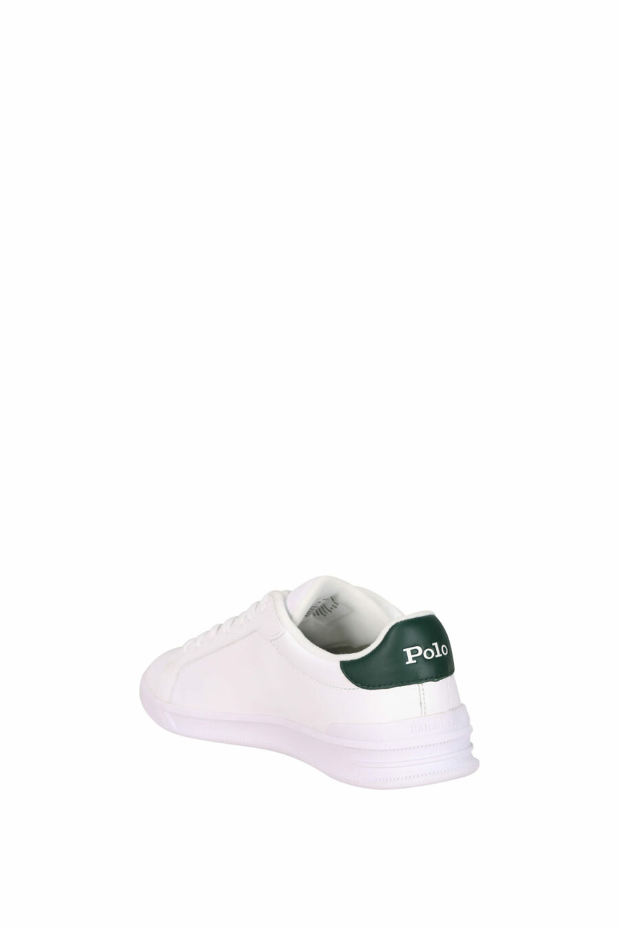 Baskets blanches avec détails verts et mini-logo vert "polo" - 3616419508906 3 échelles