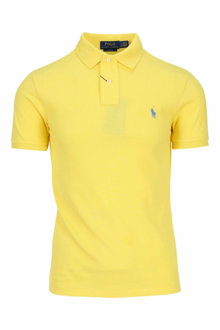 Camiseta amarilla y azul con minilogo "polo" - 3616535972186 scaled