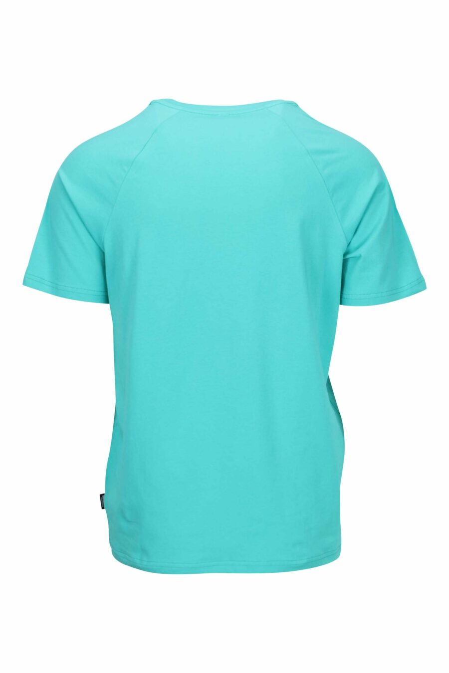 Camiseta azul aguamarina con logo oso "underbear" en cinta hombros - 667113602400 1 scaled