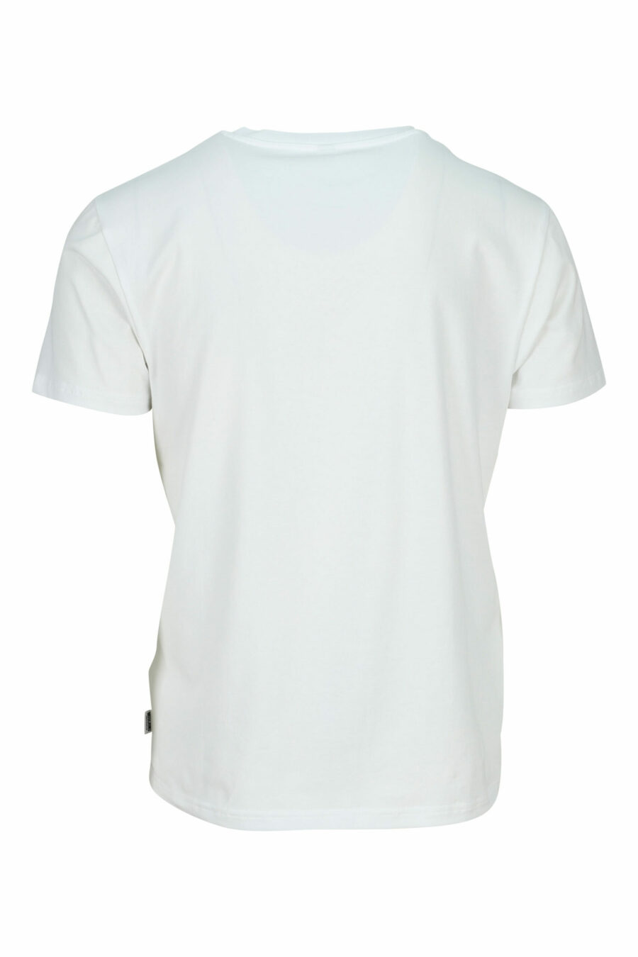 Weißes T-Shirt mit Mini-Logo Bär "underbear" in schwarzem Gummi - 667113602585 1 skaliert