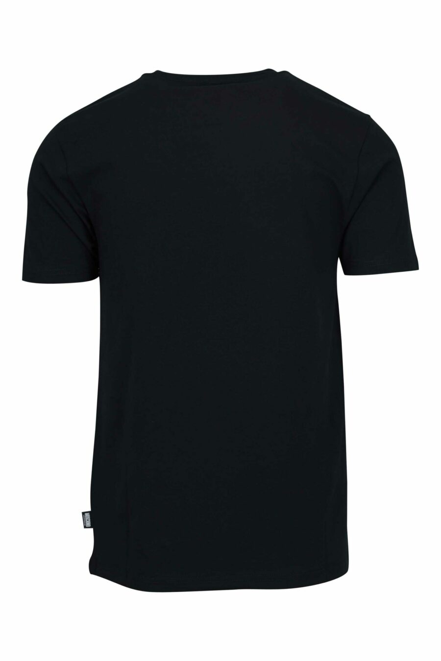 Schwarzes T-Shirt mit Mini-Logo-Bärenaufnäher "underbear" - 667113605739 1 skaliert