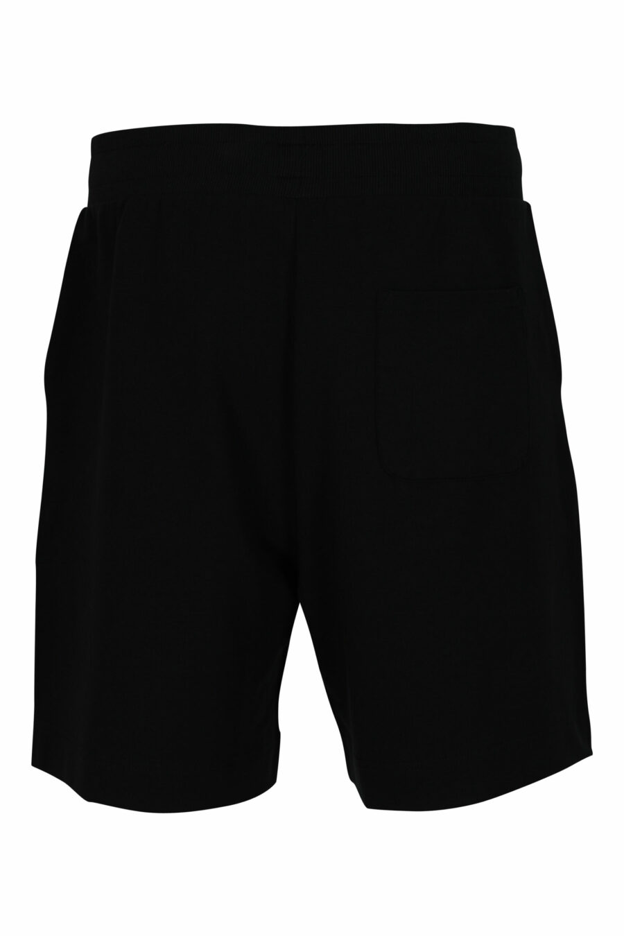 Pantalón de chándal corto negro con logo en bolsillos - 667113623504 1 scaled
