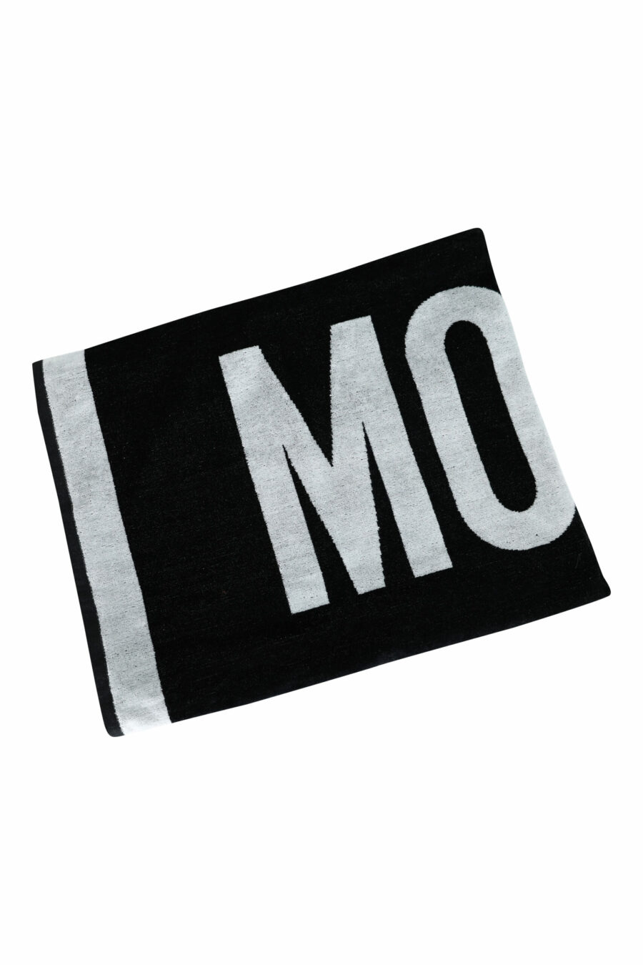 Serviette noire avec logo blanc et maxilogo - 667113638614 scaled