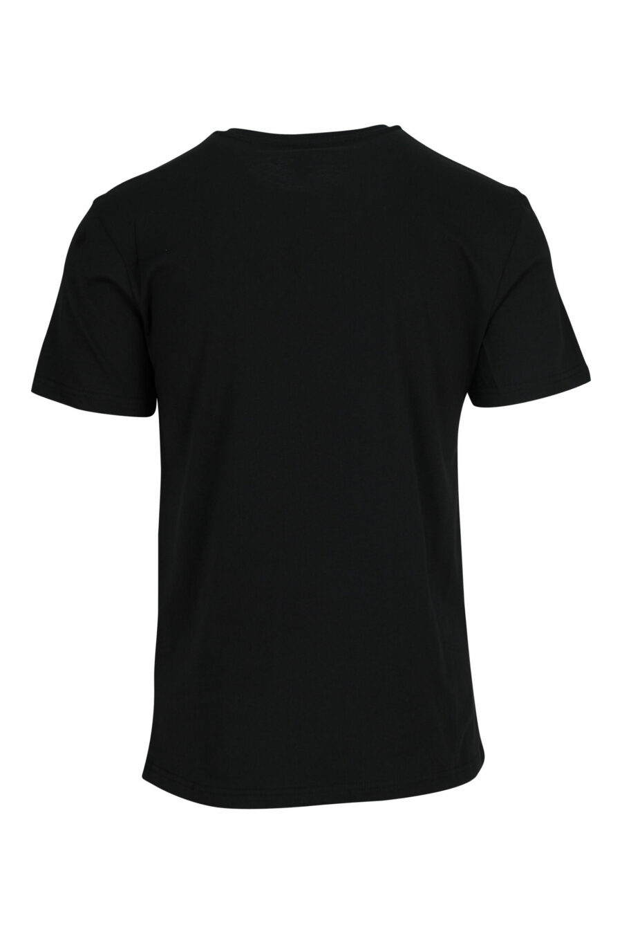 Camiseta negra con minilogo multicolor - 667113672588 1 scaled