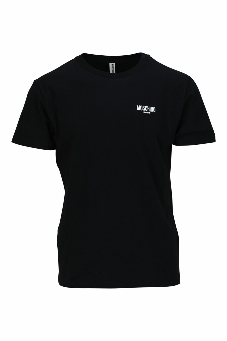 Black T-shirt with minilogue "swim" - 667113673530 scaled