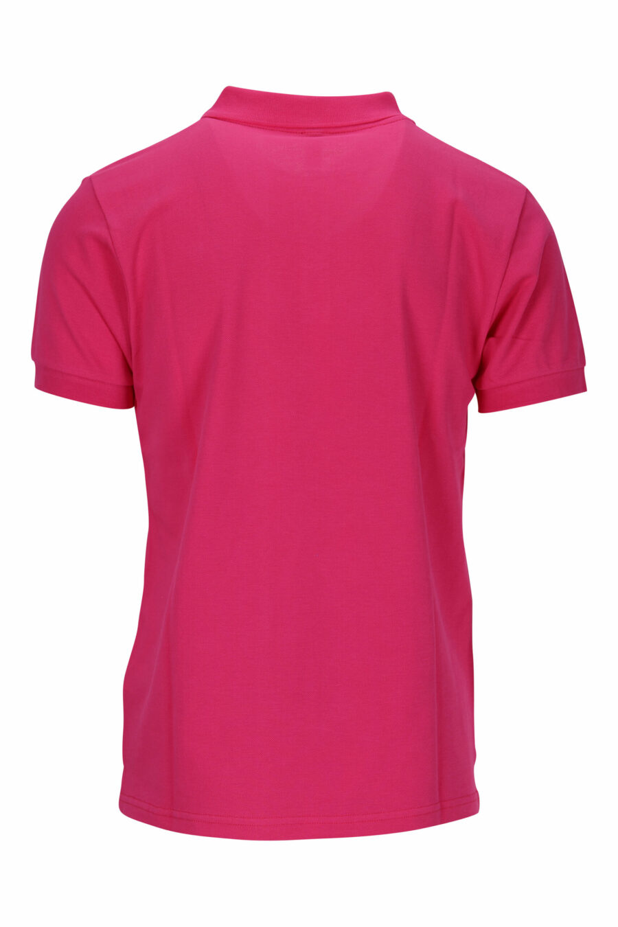 Fuchsia polo shirt with minilogue "swim" - 667113673769 1 scaled