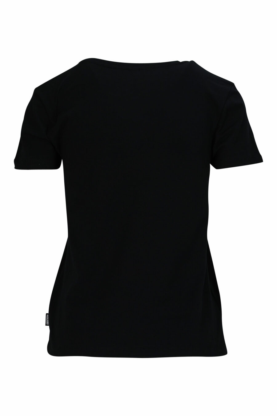 Black T-shirt with bear logo "underbear" patch - 667113697376 1 scaled