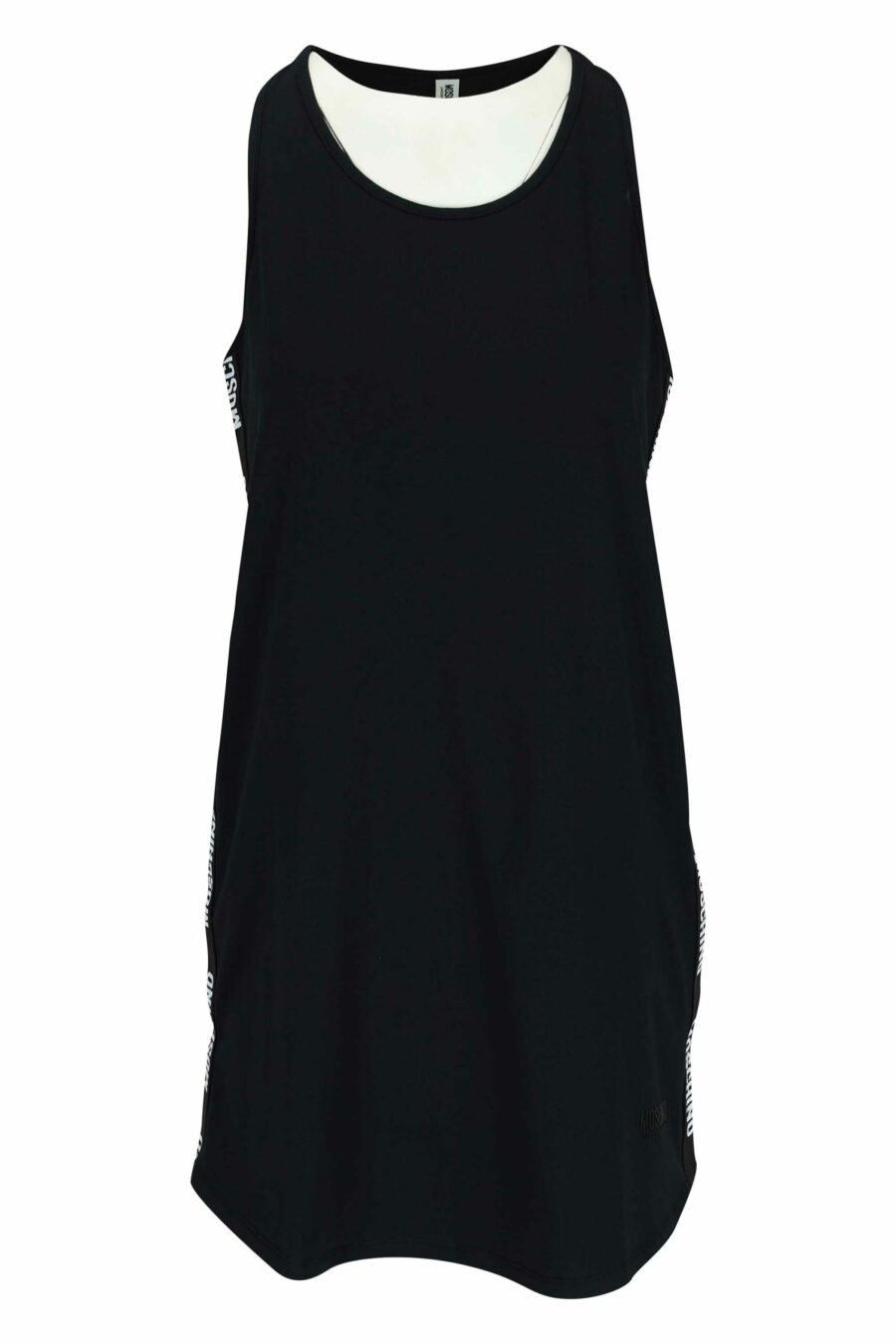 Black dress with monochrome mini-logo - 667113721200 scaled