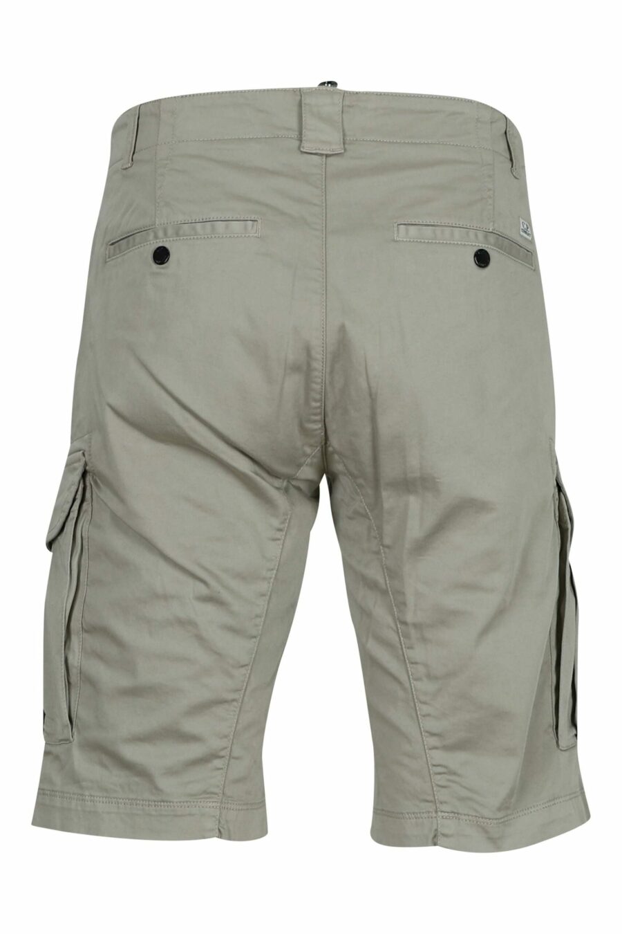 Pantalón corto beige estilo cargo con minilogo lente - 7620943697841 1 scaled