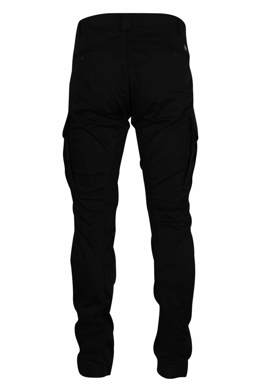 Pantalón negro estilo cargo con minilogo lente - 7620943717808 1 scaled