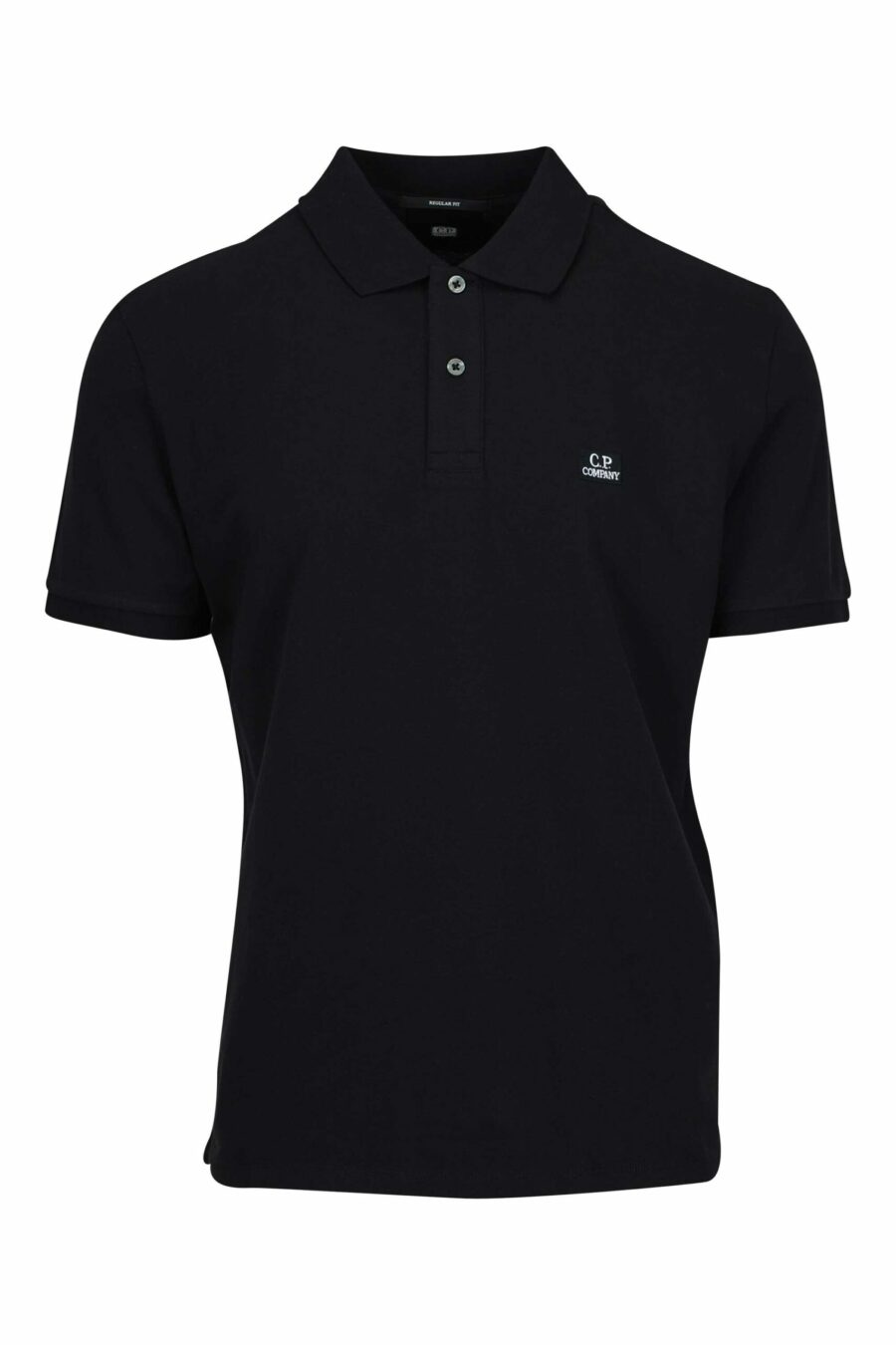 Schwarzes Poloshirt mit Mini-Logoaufnäher "cp" - 7620943728811 skaliert