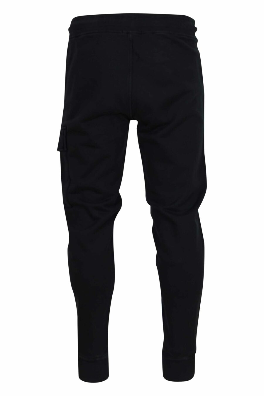 Pantalón de chándal negro estilo cargo con minilogo lente - 7620943739947 2 scaled
