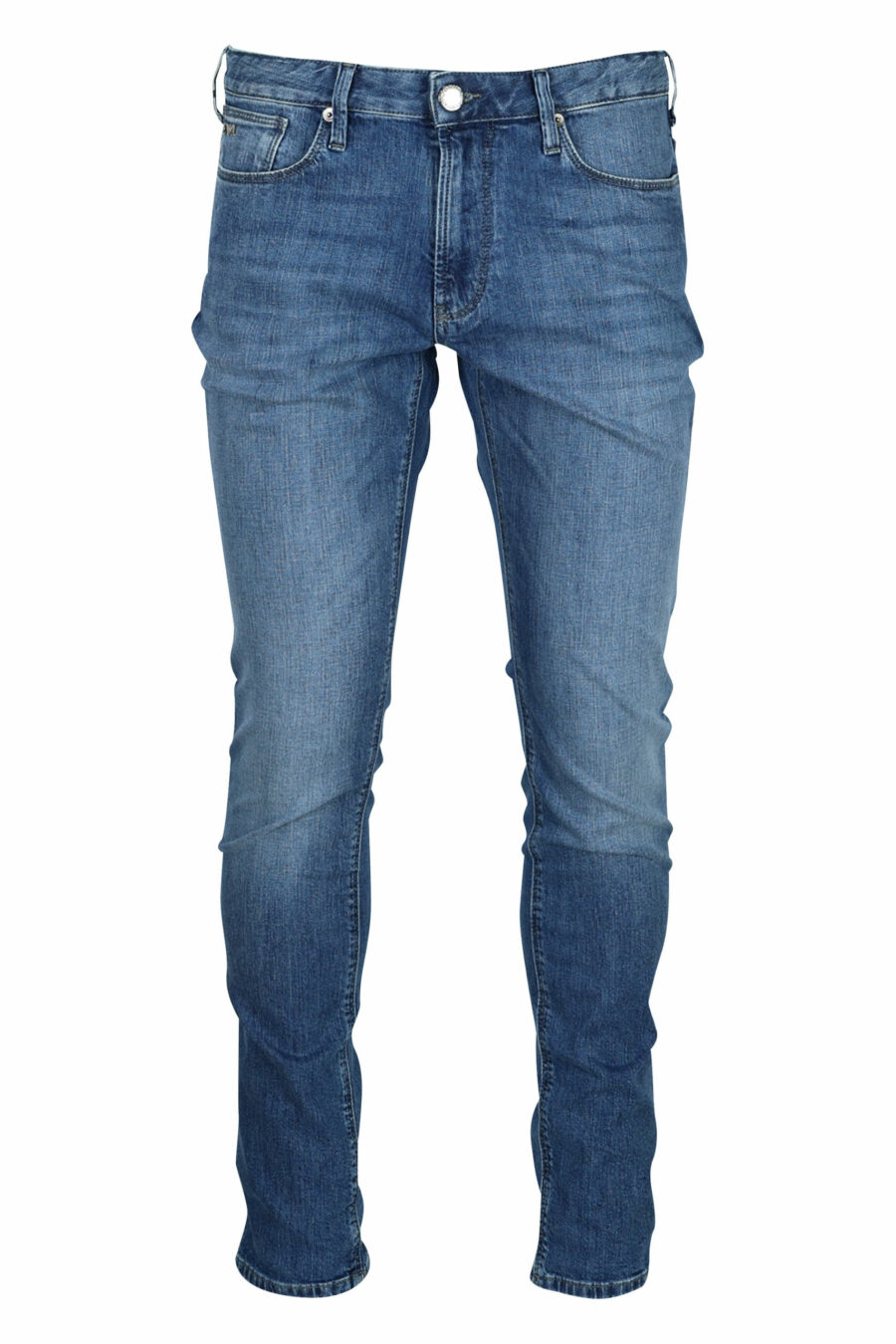 Dark blue jeans with metal eagle mini logo - 8050232855383 scaled