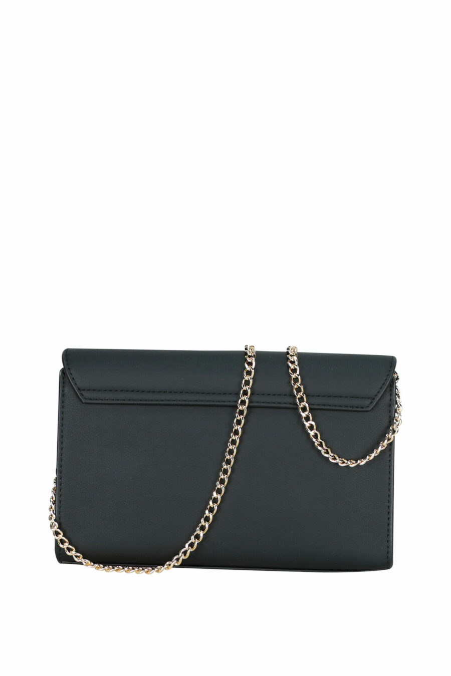 Black shoulder bag with chain and maxilogo "lettering" - 8050537396925 2 scaled