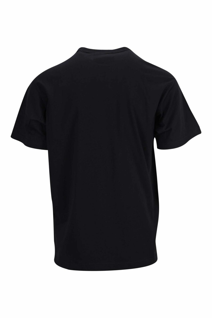 Black T-shirt with contrasting circular mini-logo - 8052019471700 1 scaled