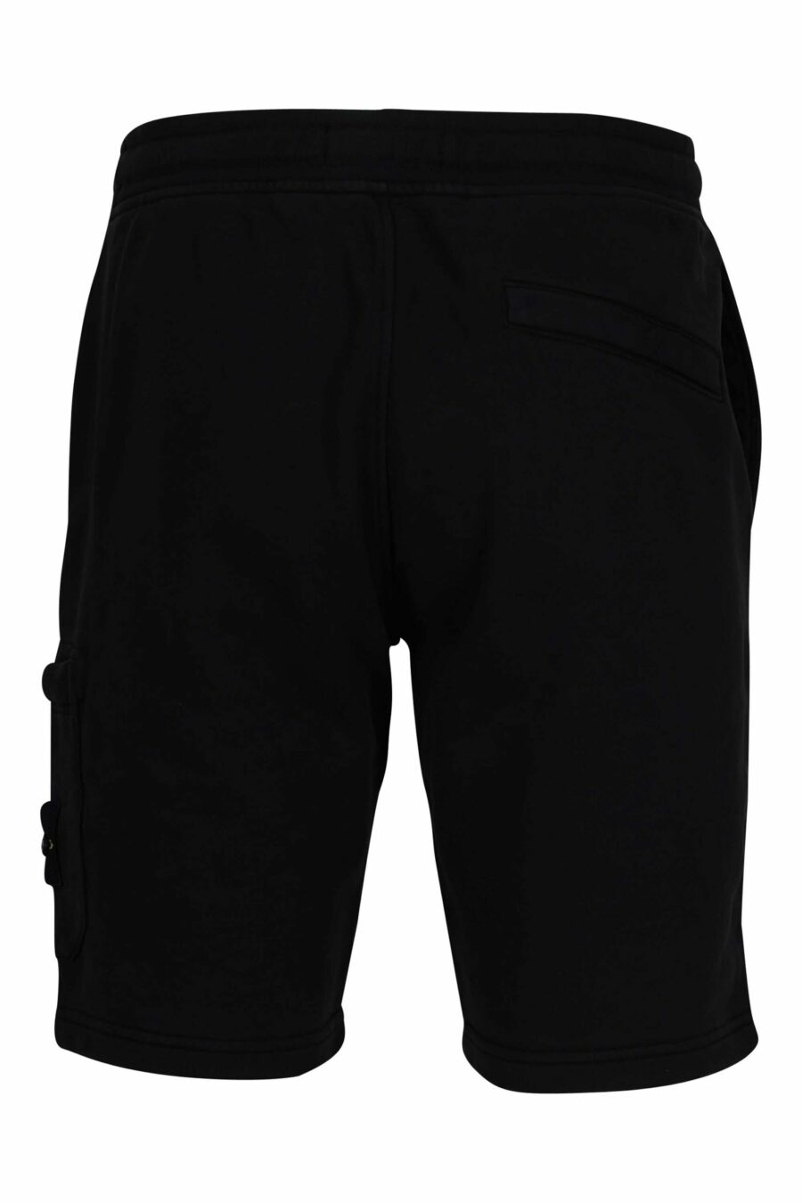 Pantalón de chándal corto negro con logo parche brújula - 8052572852916 2 scaled