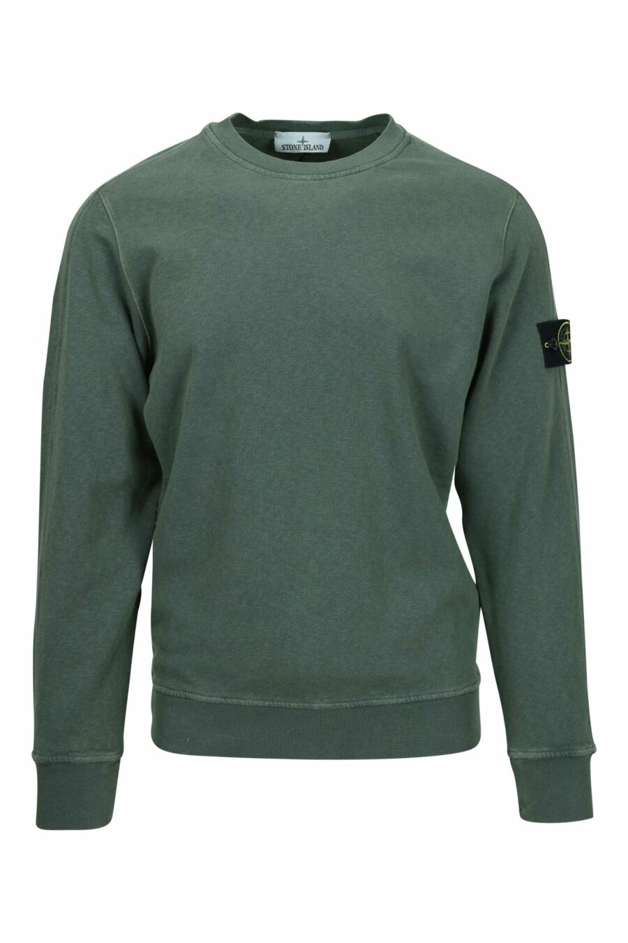 Military green sweatshirt with compass logo patch - 8052572906923 scaled