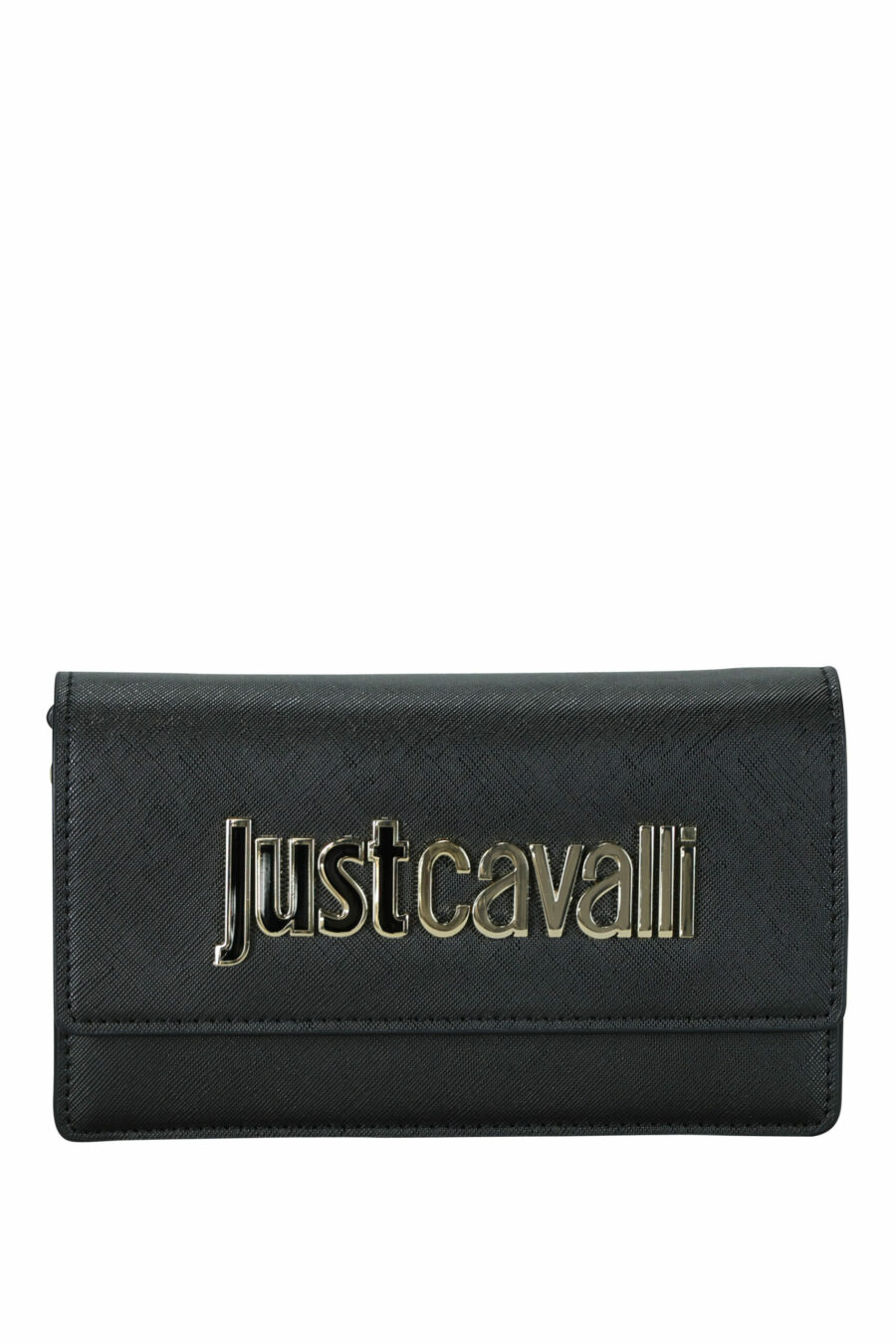 Black mini wallet with chain and lettering logo - 8052672736024 scaled