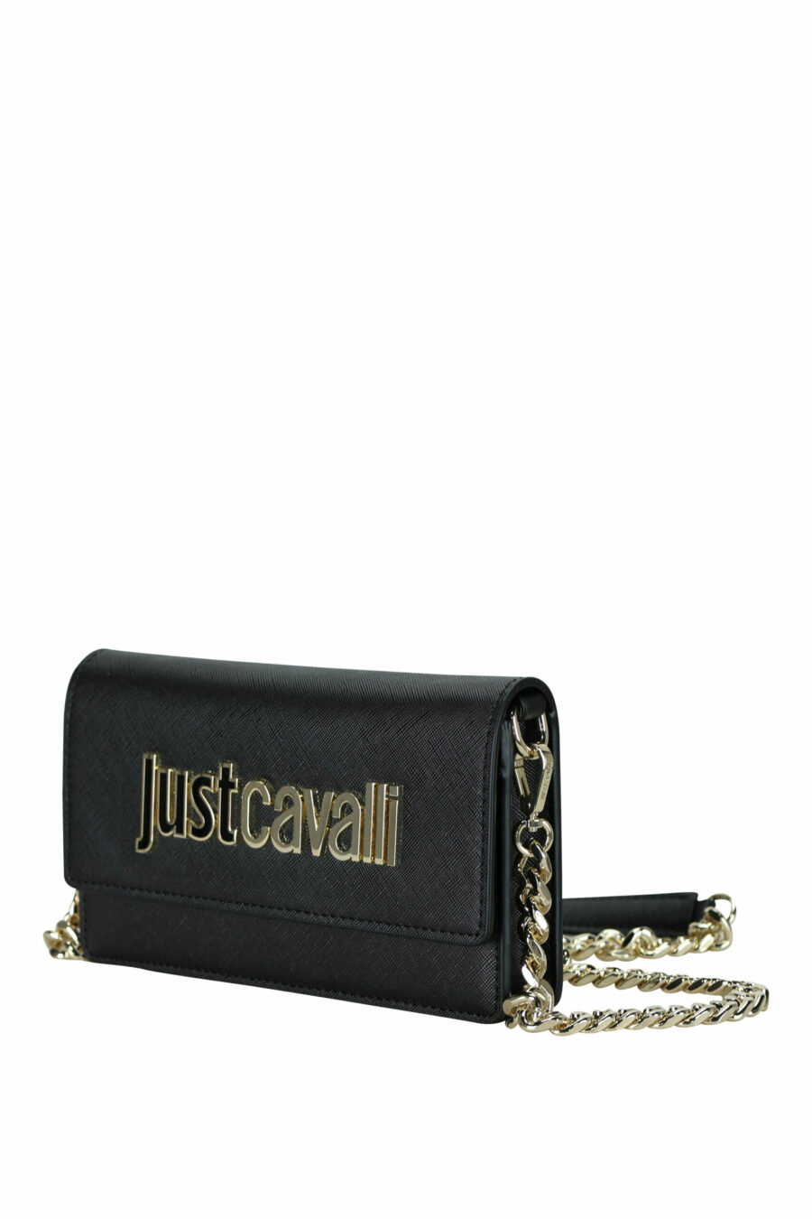 Mini wallet black with chain and logo "lettering" - 8052672736024 1 scaled