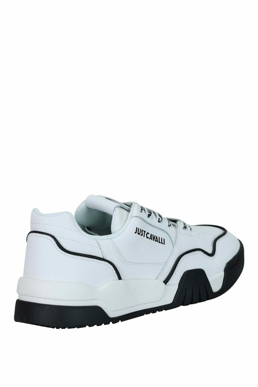 Zapatillas blancas con detalles negros y logo monocromático - 8052672737144 1 scaled