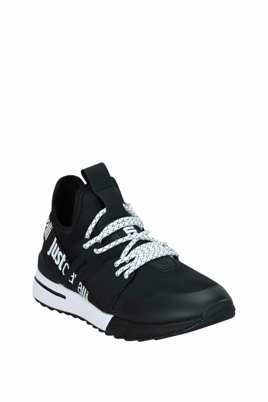 Black trainers with ribbon logo - 8052672738264 1 scaled