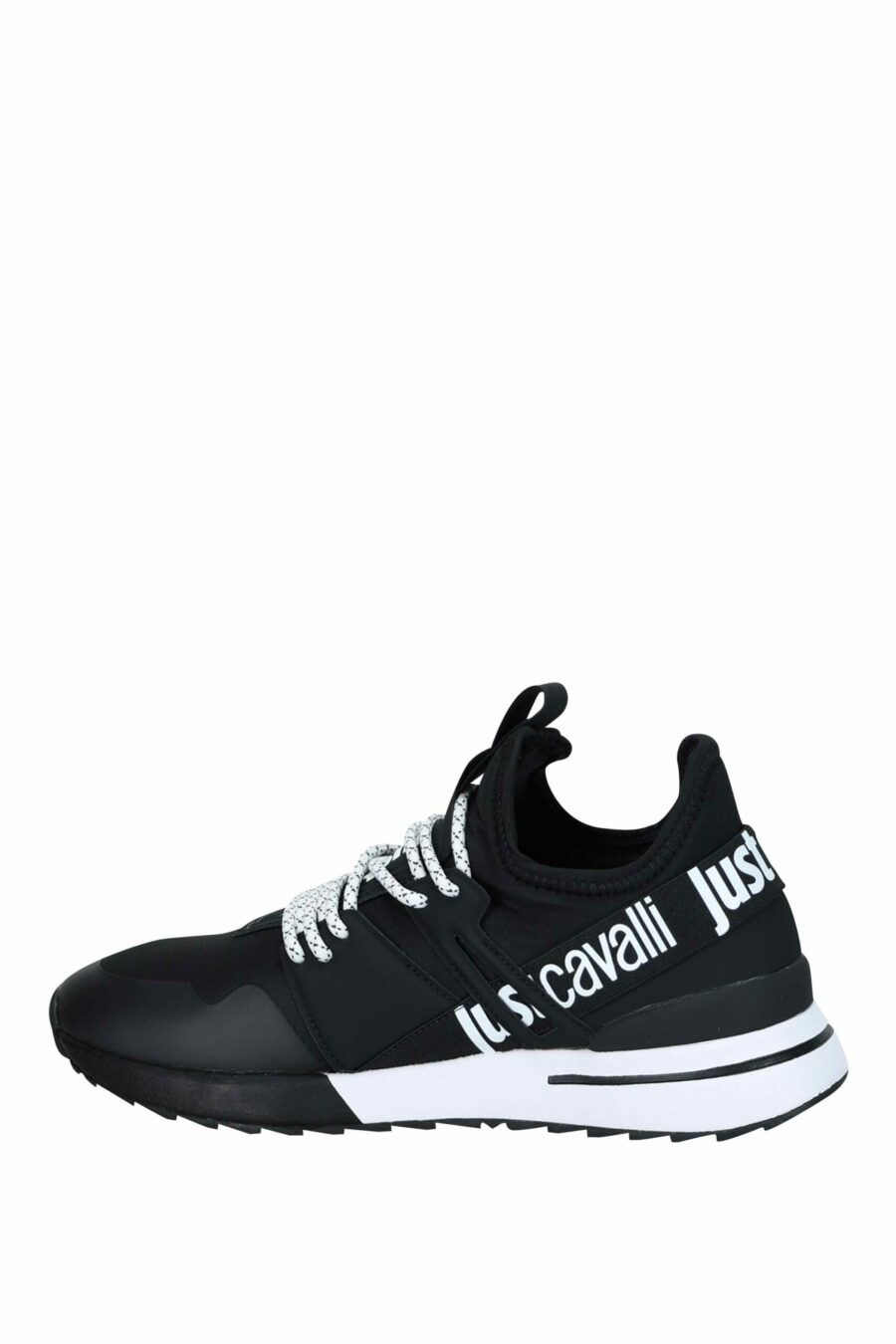 Black trainers with ribbon logo - 8052672738264 2 scaled