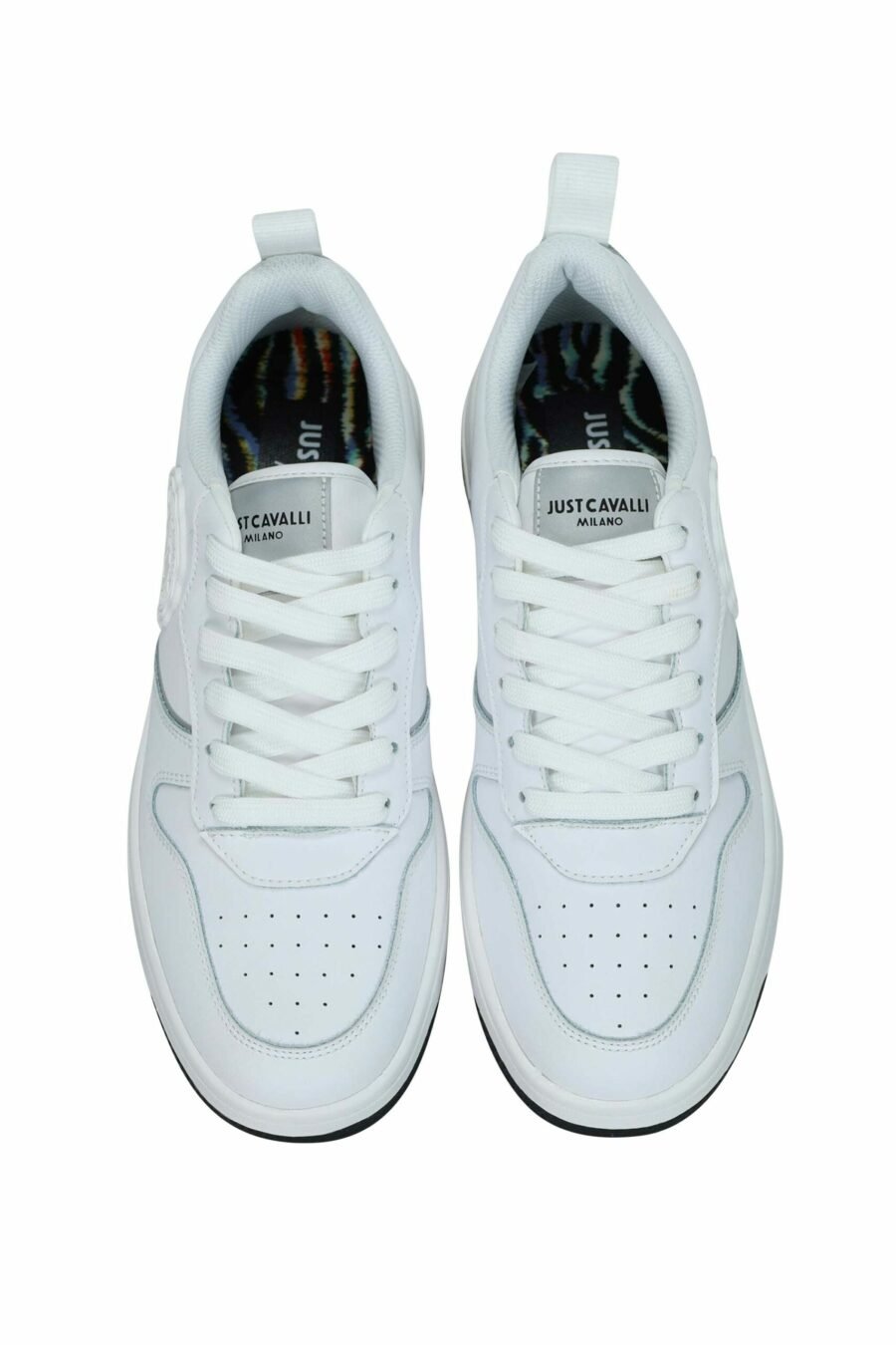 Zapatillas blancas con minilogo circular "c" monocromático - 8052672739735 5 scaled
