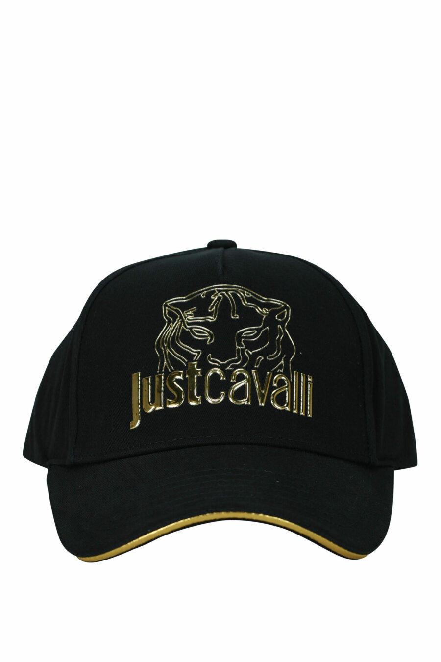 Gorra negra con logo tigre dorado - 8052672742292 scaled