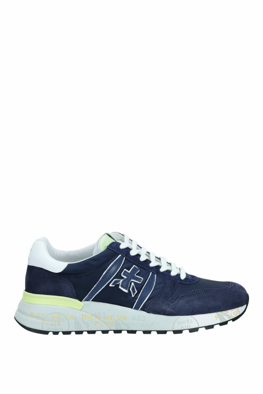 Blue trainers with lime green "Lander 6634" - 8053680268835 scaled