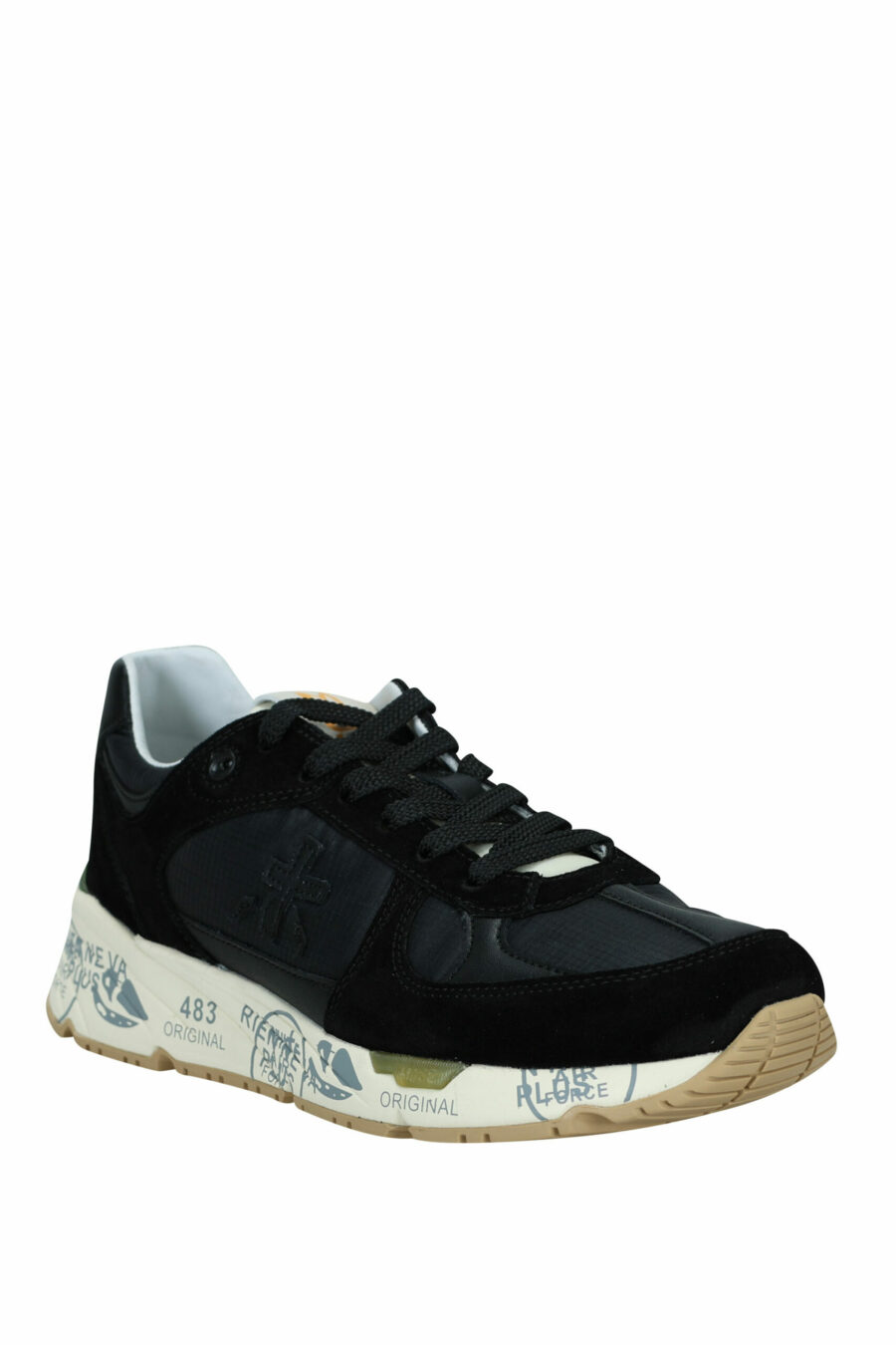 Black mix trainers with white sole "Mase 6624" - 8053680270159 1 scaled