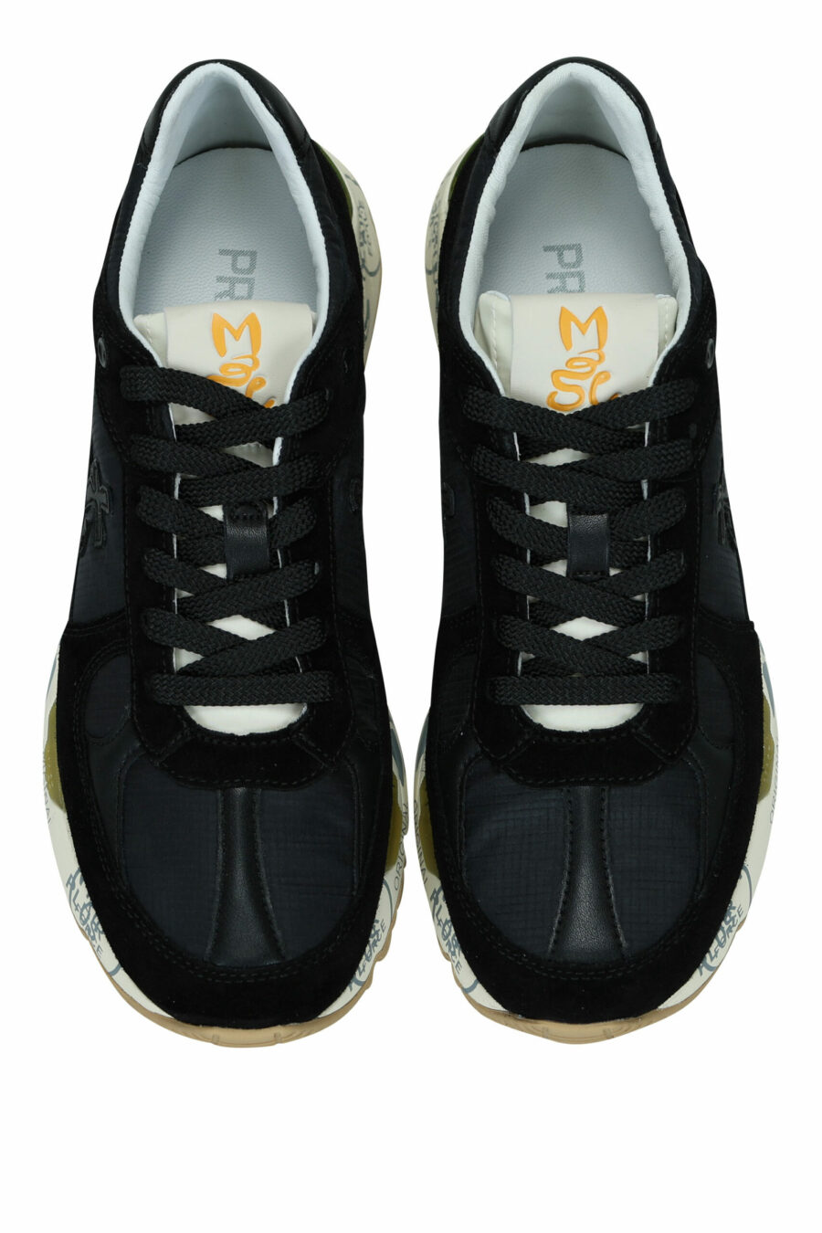 Zapatillas negras mix con suela blanca "Mase 6624" - 8053680270159 4 scaled