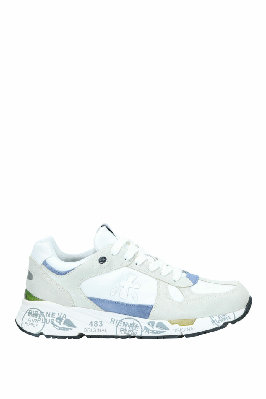 White trainers with blue and green detail "Mase 6625" - 8053680270296 scaled