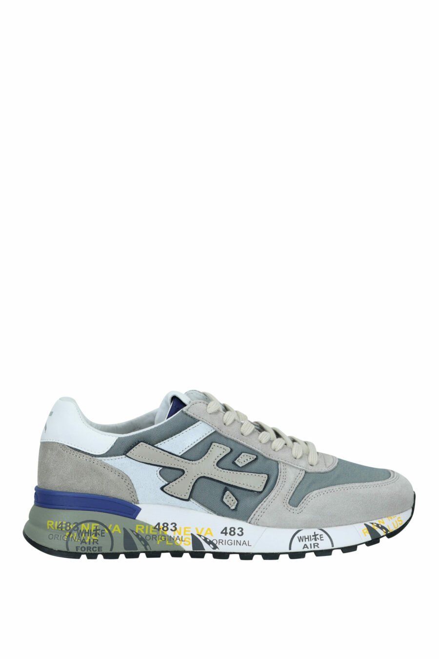 Grey mix trainers with blue detail "Mick 6611" - 8053680270999 scaled