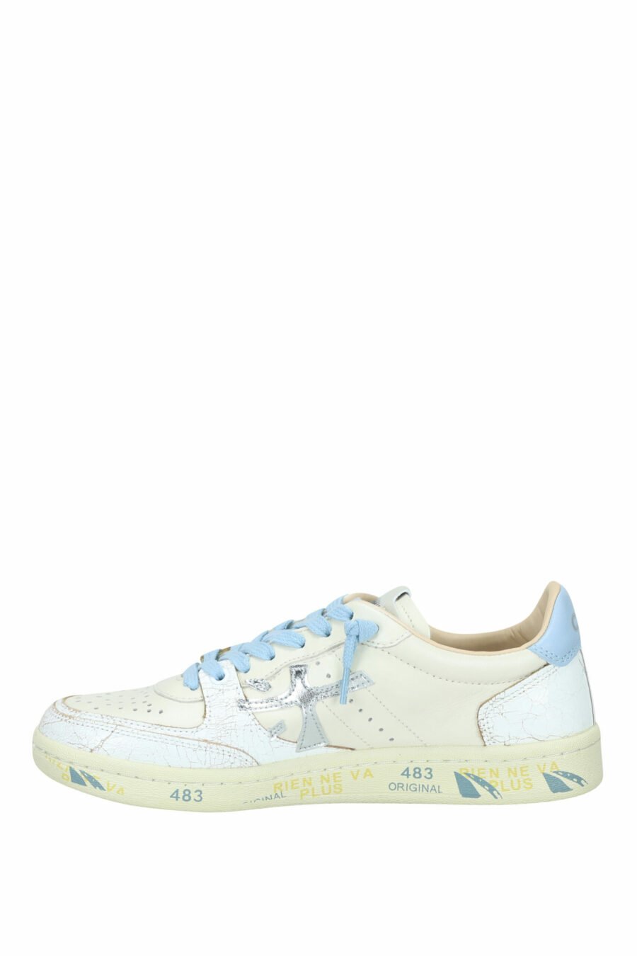 Trainers vanilla yellow with light blue "Bsktclad 6780" - 8053680313412 2 scaled