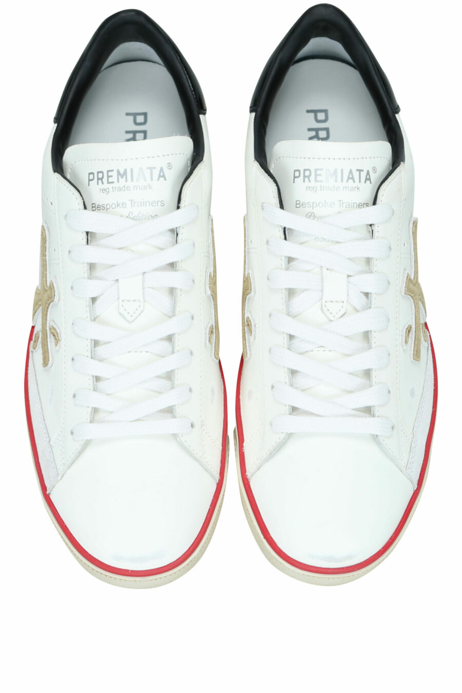 White trainers with black and red detail "Steven 6646" - 8053680394633 4 scaled